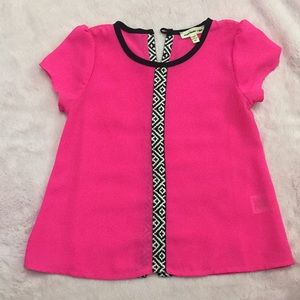 Monteau girl pink top